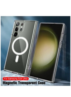 SP Case Cover Clear for Samsung Galaxy S24 Ultra with Support Magsafe Charger Charging Thin Shockproof and Transparent Non-yellow Case  - Image 2