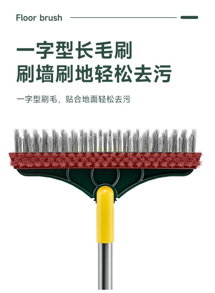 3-in-1 Brush and Mop Silicone Magico This 3-in-1 brush and mop features smooth movement, with one end acting as a brush and the other as a mop. It reaches tight spaces that are difficult to access with a regular brush. It cleans all types of flooring: ceramic, marble, porcelain, and wood easily and efficiently. It also includes a brush for cleaning windows, aluminum kitchens, and glass. Brush and mop dimensions: 23 cm - Image 1