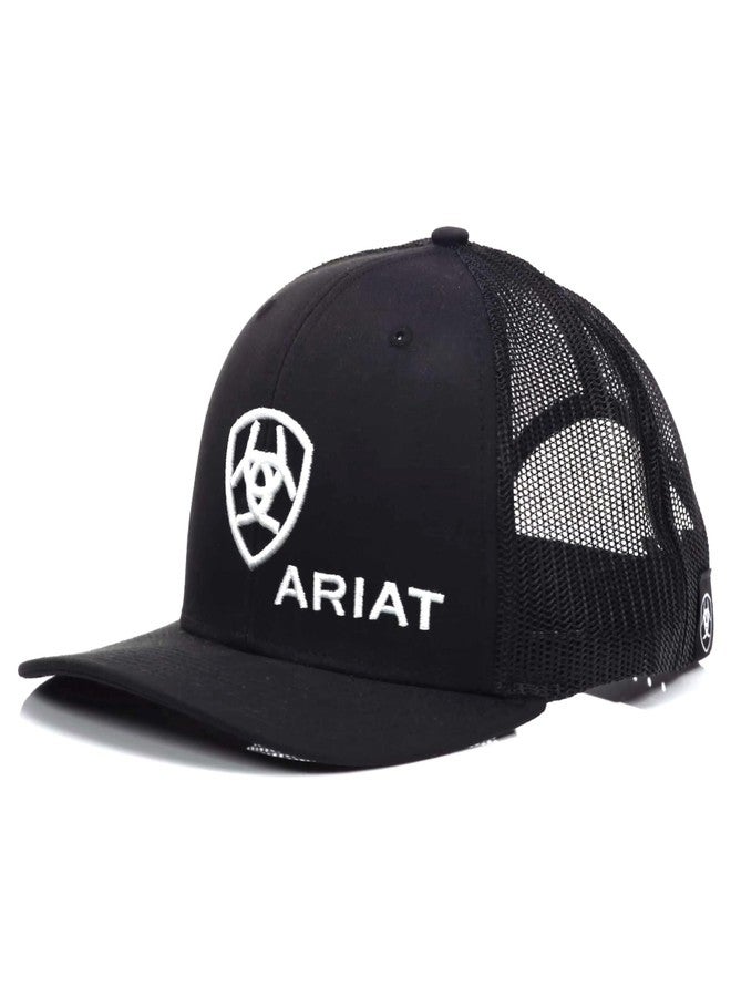 ARIAT Shield Richardson 112 Snapback Cap Black One Size - Image 1