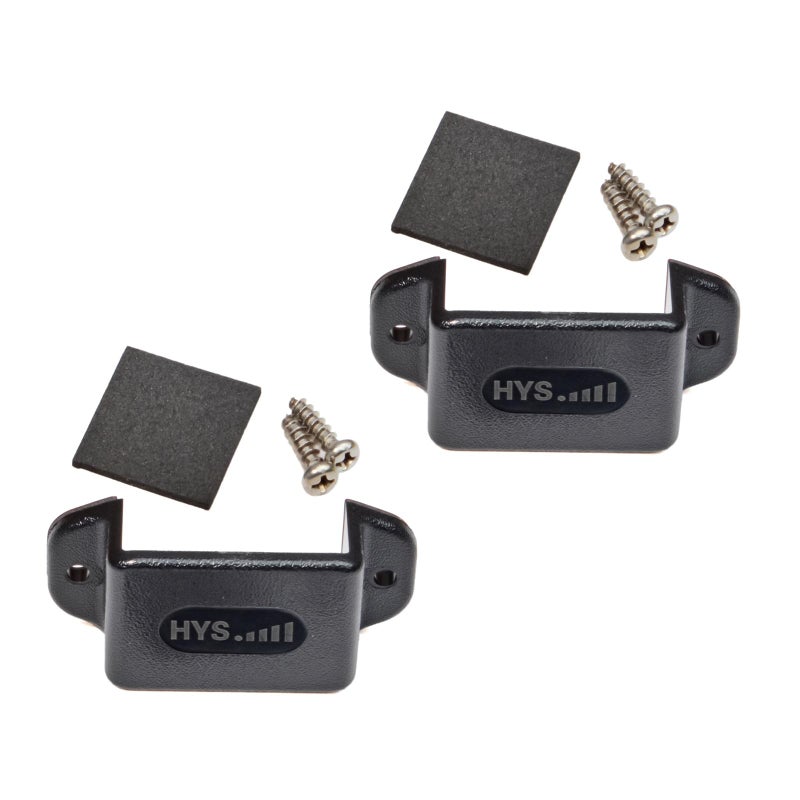 Generic HYS Single Side Radio Car Mount Holder, Car Radio Mounting Kit with Screws for Handheld CB Radio & VHF UHF Walkie Talkie (Packing of 2pcs) - Image 1