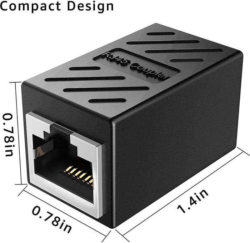 COOLCOLD RJ45 Ethernet Coupler (5 Pack), Cat7 Cat6 Cat5e LAN Cable Extender Adapter, Female to Female Connector, High-Speed Ethernet Extension Jointer for Network Cable - Image 5
