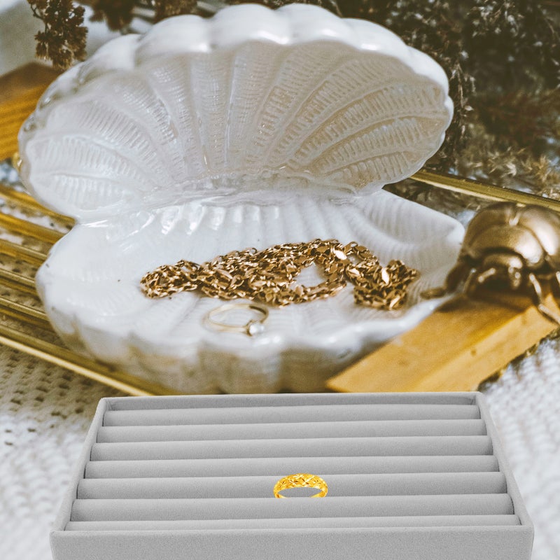 3Pcs Organizer Tray Stackable Tray Earring Necklace Bracelet Display Holder - Image 5