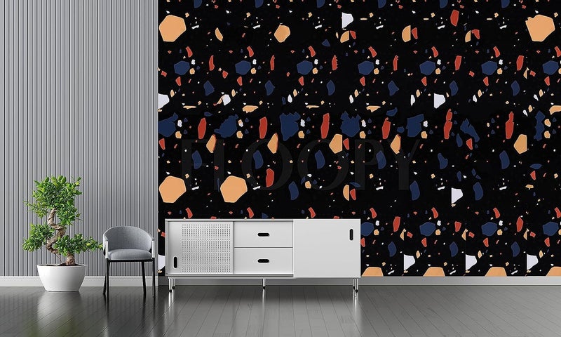 FLETIX Vinyl Peel and Stick Waterproof Wallpaper for Old Furniture Self Adhesive and Removable Surfaces for Home Cabinet Oil Proof Kitchen Countertop Stickers (1, Black Dot(60x200cm)) - Image 2
