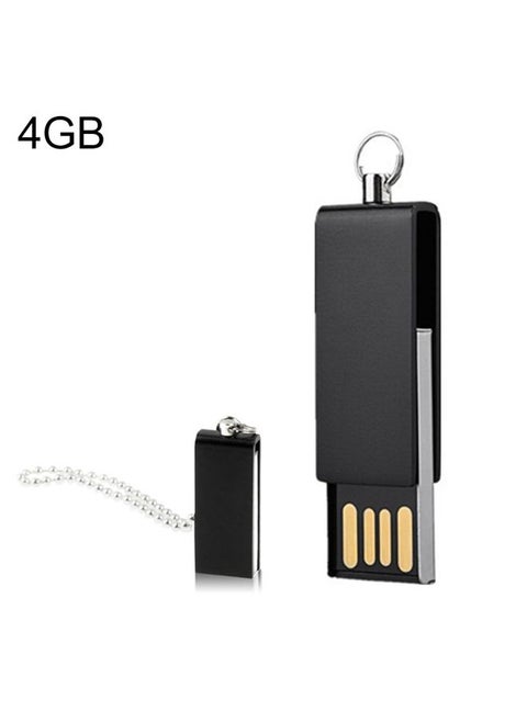 Mini Rotatable USB Flash Disk (4GB), Black
