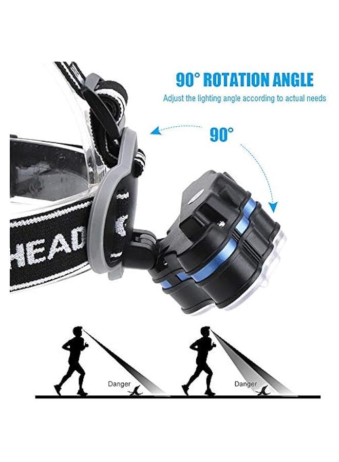 RYNX Portable 8LED Mini Headlamp Working Lamp Waterproof Flashlight Powered By 18650  For Nighttime Headlamp 60000LM LED Headlamp  - Image 4