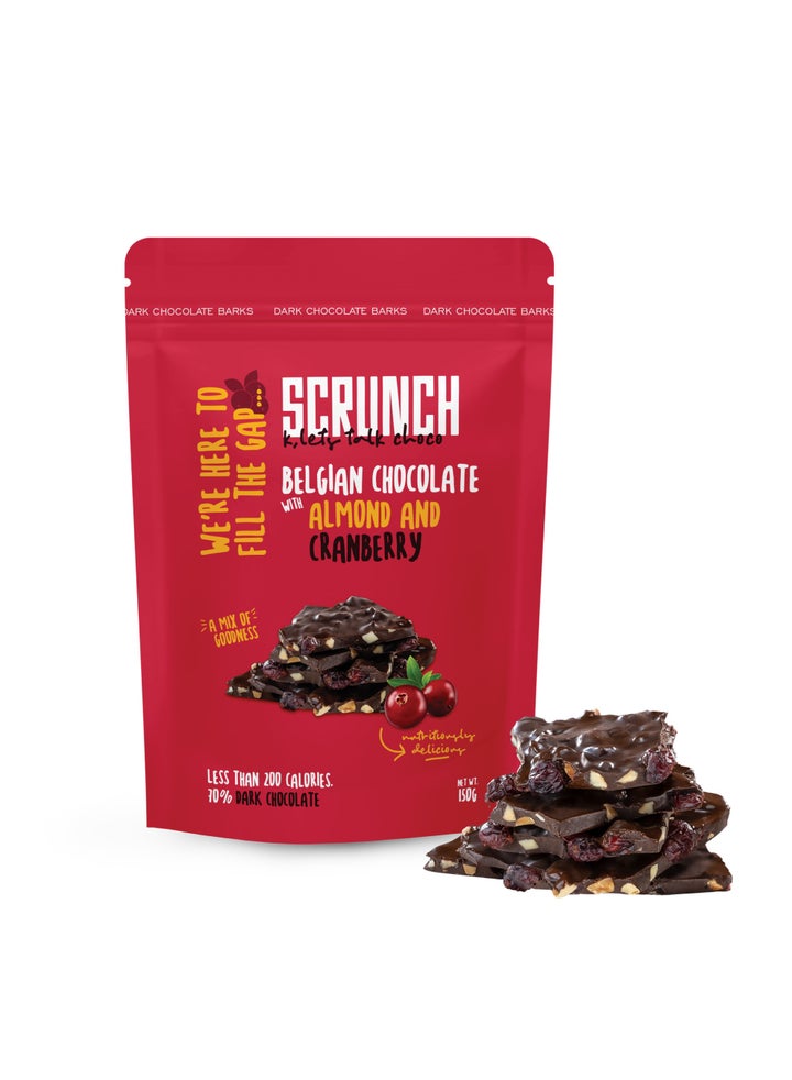 Belgian Dark Chocolate With Cranberry & Almond