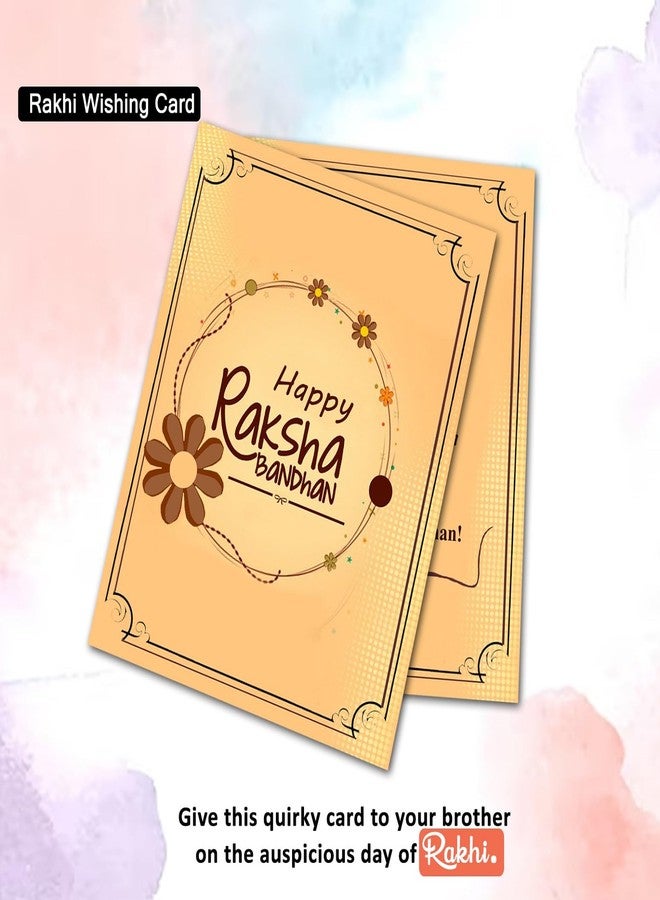 Avirons Fancy Rakhi Gift for Brother | Combo Gift for Raksha Bandhan for Brother | Rakhi Gift Hamper for Bhai with 1 Piece Rakhi, Rakhi Card - Image 5