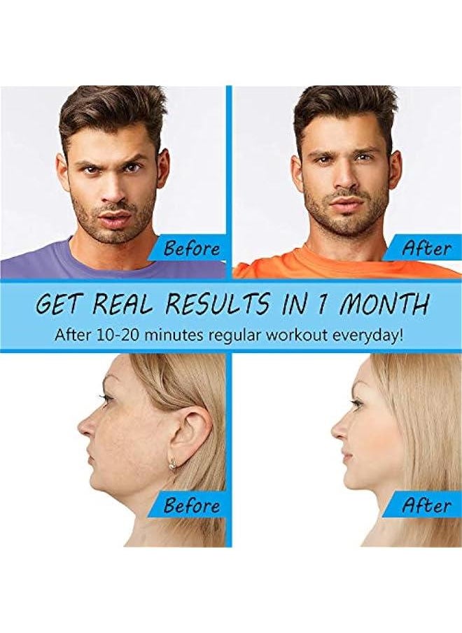 Jawline Exerciser, Define Your Jawline, Neck and Face, Look Younger and Healthier, Helps Reduce Stress and Cravings, Facial Exerciser Jaw Exerciser for Men & Women (Black)