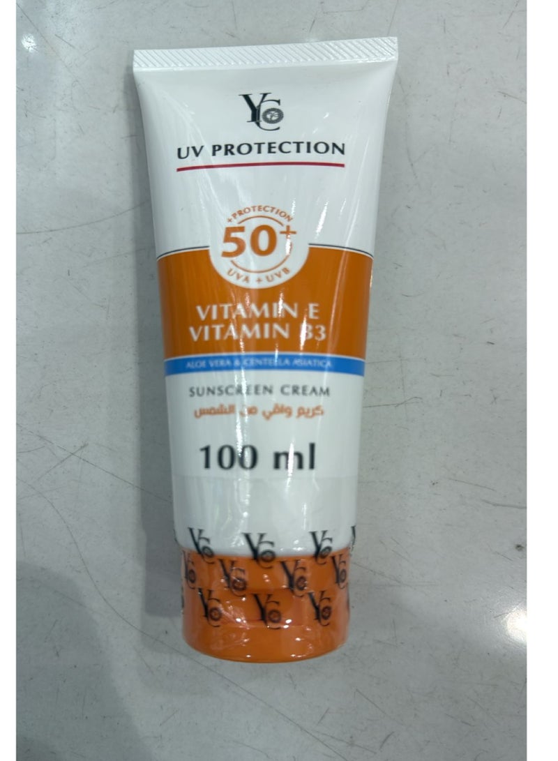 واي سي كريم واقي من الشمس 50+ حماية من الأشعة فوق البنفسجية - 100 مل - Image 2