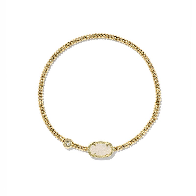 Kendra Scott Grayson Stretch Bracelet, 14k Gold Plated Brass, Drusy Quartz, Fashion Jewelry for Women - Image 1