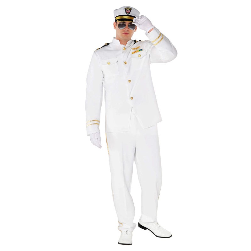 Morph Sailor Costume Men, Captain Outfit, Mens Sailor Costumes, Yacht Captain Costume, Halloween Costumes For Men, X - Large - Image 4
