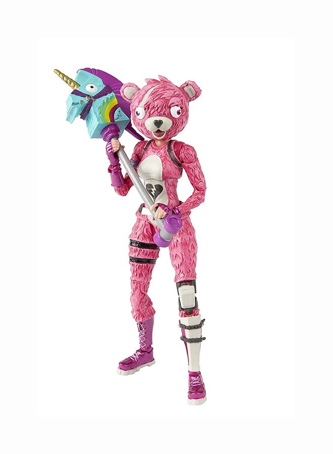 Cute Pink Bear Character Action Figure, Premium Collectible Game Inspired Model Toy for Fans Display & Gift