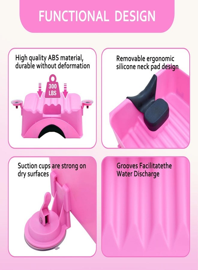 Nolasalon Portable Shampoo Basin for Kids, Baby, Children,Tear Free Hair Washing Basin Tray at Home (Pink) - Image 5