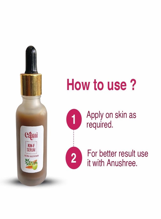 كا-مي سيروم كامي كين-إف الطبيعي متعدد الفيتامينات، 30 مل، مع حمض الهيالورونيك، تركيبة لتفتيح وترطيب البشرة - Image 5