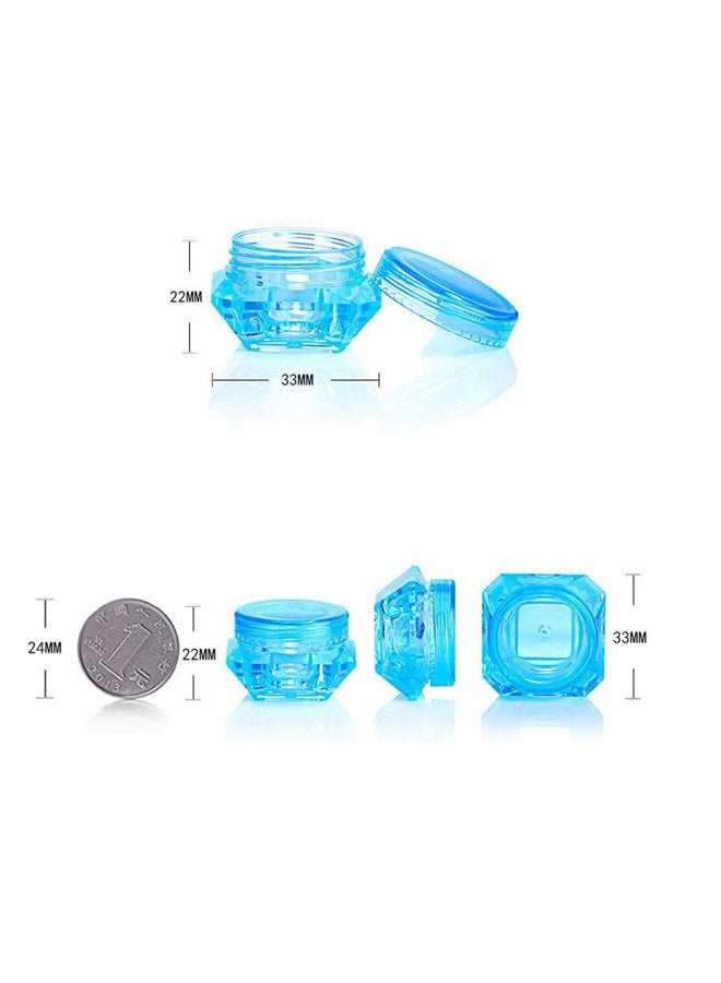 Wowlife 60Pcs 5 Gram/5 ML Cosmetic Sample Empty Container Diamond Plastic Jars for Cream, Eye Shadow, Nails, Powder, Jewelry, Lip balms, Toners - Image 4