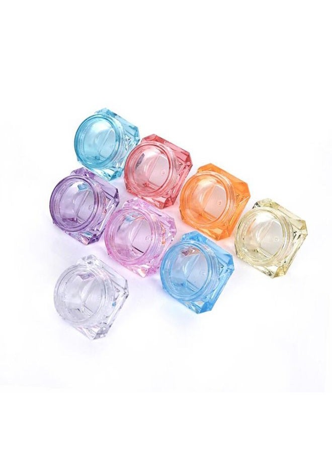 Wowlife 60Pcs 5 Gram/5 ML Cosmetic Sample Empty Container Diamond Plastic Jars for Cream, Eye Shadow, Nails, Powder, Jewelry, Lip balms, Toners - Image 3