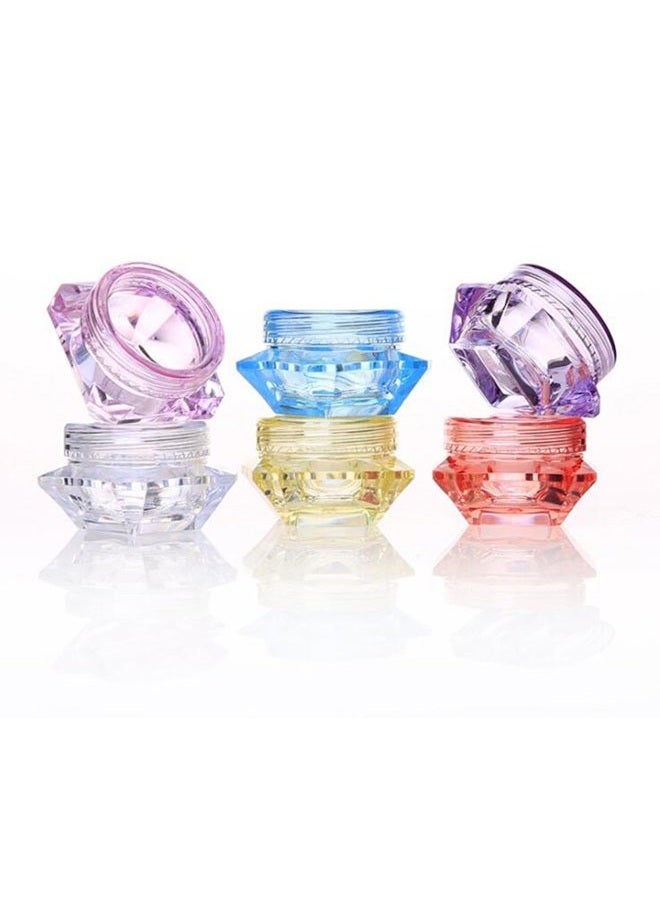 Wowlife 60Pcs 5 Gram/5 ML Cosmetic Sample Empty Container Diamond Plastic Jars for Cream, Eye Shadow, Nails, Powder, Jewelry, Lip balms, Toners - Image 2