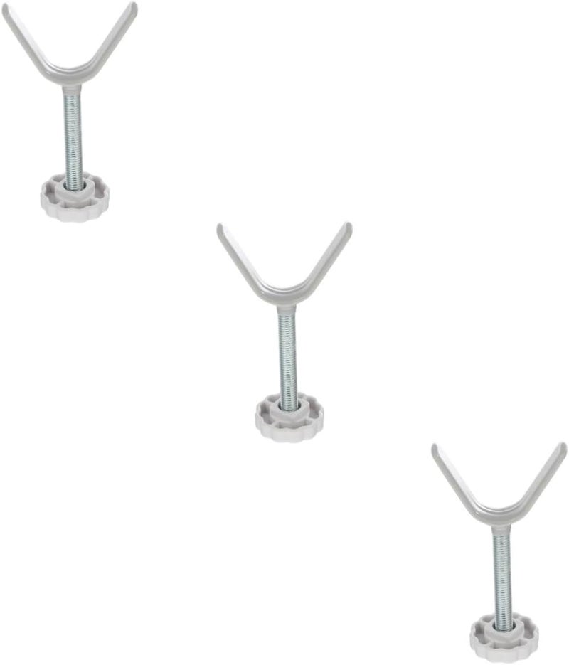 Y Type Guardrail Fixator For Stairways Gates And Pets Heat Resistant Silver 1 Piece - Image 1