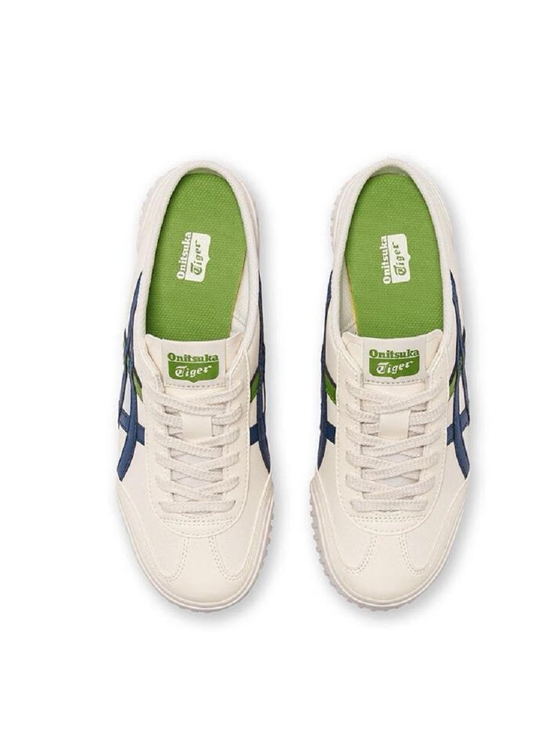Onitsuka Tiger Sabot Slip-On Shoes Athlesiure/Colorblock Beige/Green For Men/Women/Students  - Image 3