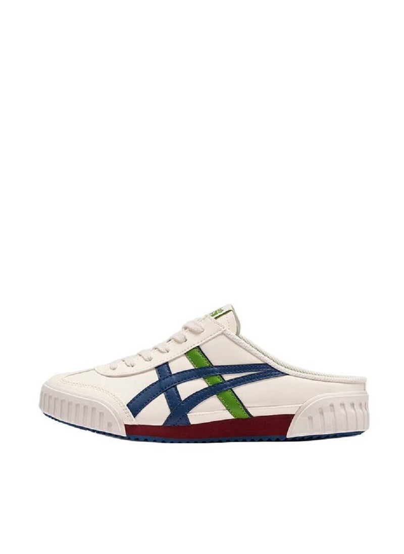 Onitsuka Tiger Sabot Slip-On Shoes Athlesiure/Colorblock Beige/Green For Men/Women/Students  - Image 1