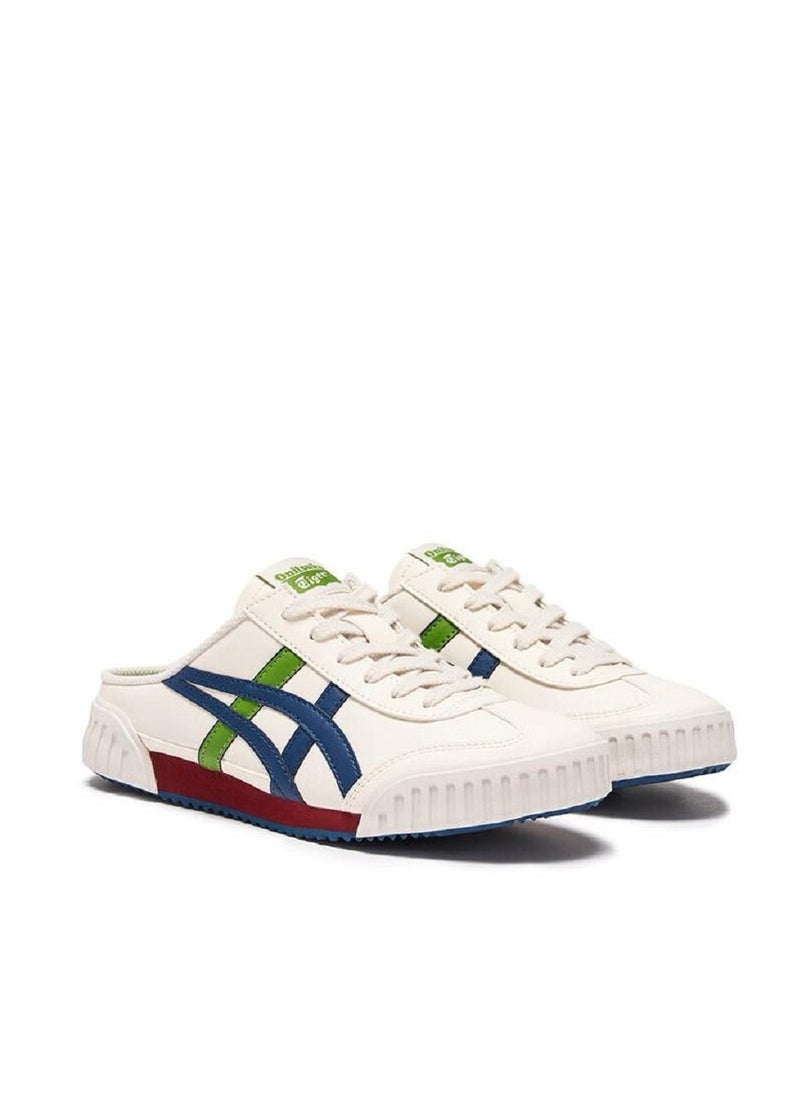 Onitsuka Tiger Sabot Slip-On Shoes Athlesiure/Colorblock Beige/Green For Men/Women/Students  - Image 2