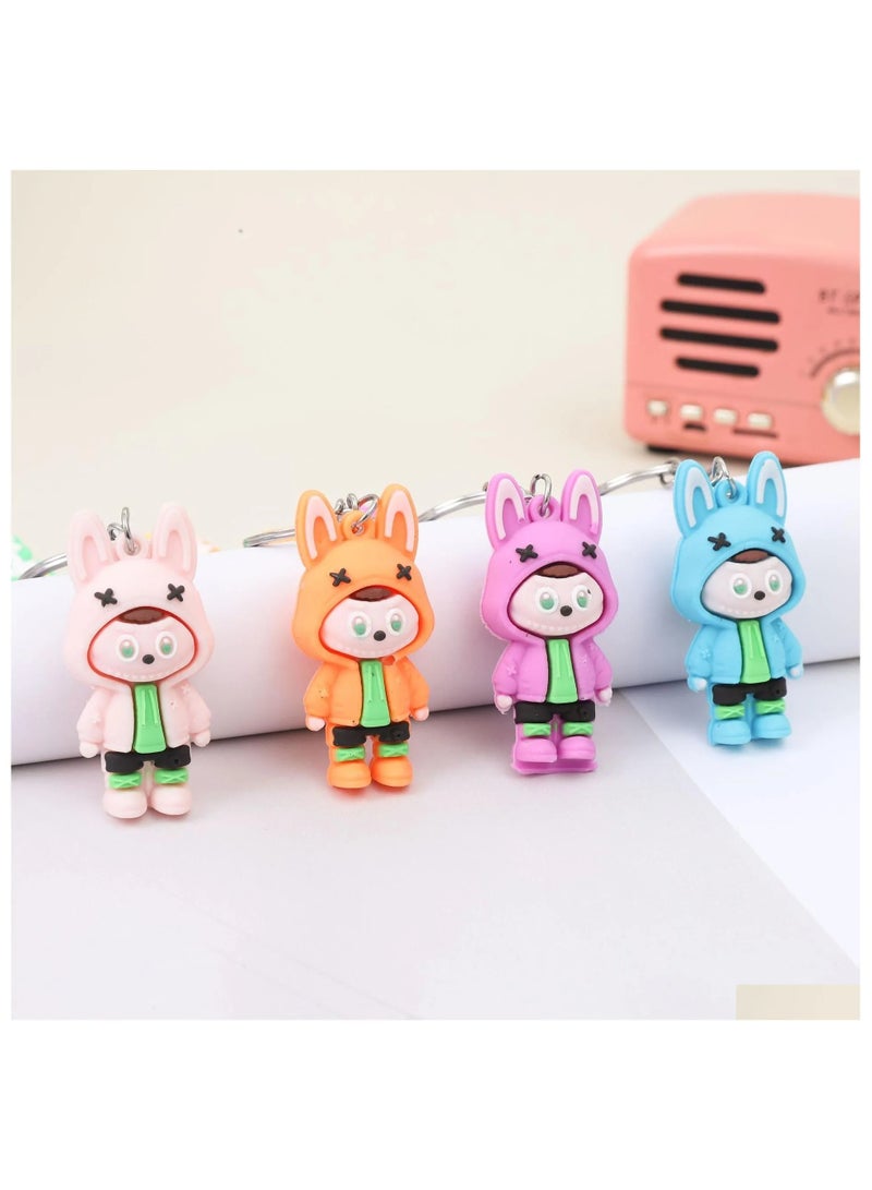 Generic (2 pcs) Labobo Keychain - Cute Cartoon Keychain - 3D - Unique Pendant - Rubber Toys - Backpack Hanger - Bag Decoration - Birthday Gifts - Colors Unspecified - Image 1