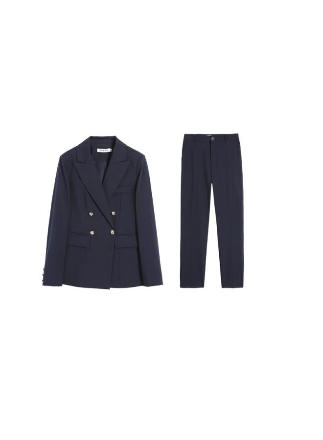 Lady Bird Miss Bird Women's Professional Suit Spring And Autumn Workplace College Student High-end Interview Formal Suit Black Jacket And Pants S - Image 5