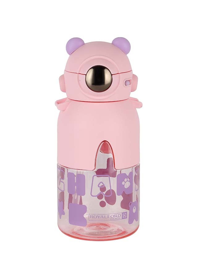 Royalford 780ml Kid's Water Bottle RF12405 with Straw and Push Button Lid for Kids and Toddlers 100% Food-Grade, Non-Toxic, Odorless with Durable and Leak-Proof Polymer and Silicone Construction Multicolor 780ml - Image 1