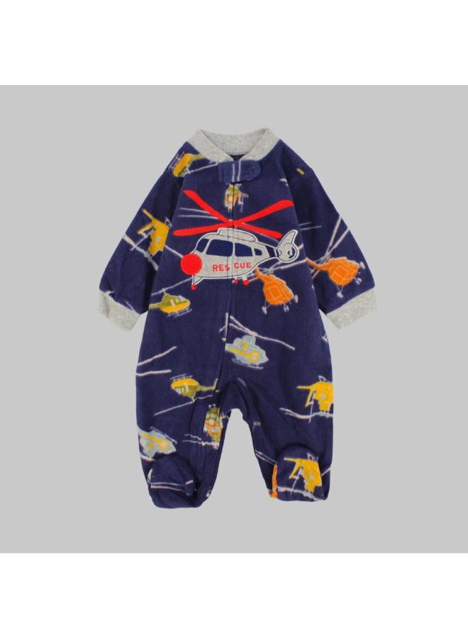 carter's Helicopter Long-Sleeved Baby Footie - Image 1