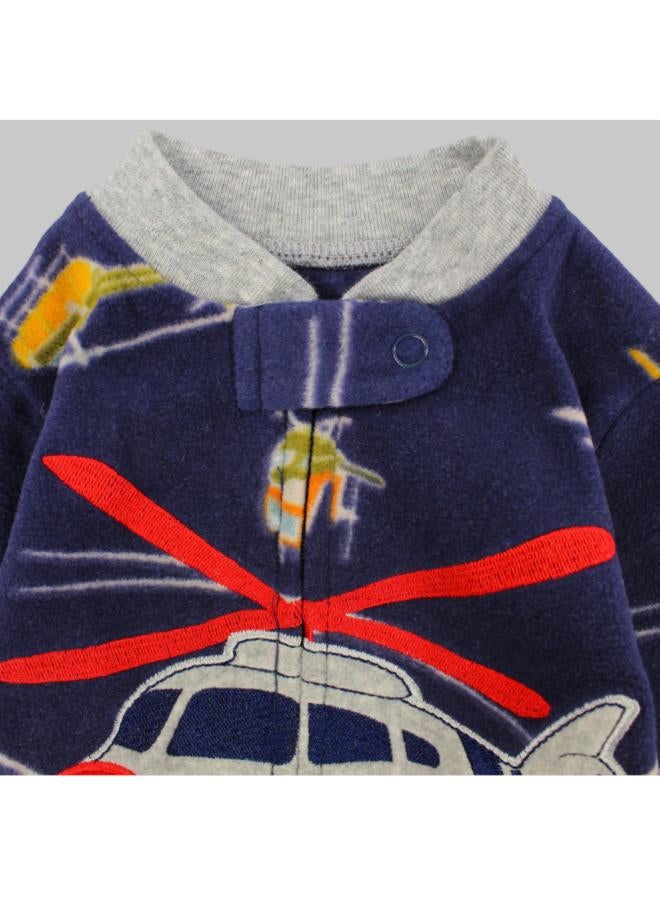 carter's Helicopter Long-Sleeved Baby Footie - Image 3