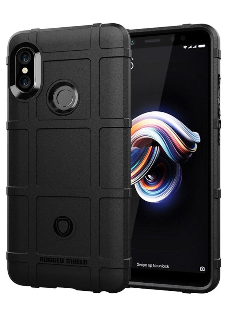 Generic - غطاء حماية Xiaomi Redmi Note 5 / Xiaomi Redmi Note 5 Pro، - غطاء حماية مصقول فائق النحافة مقاوم للصدمات - غطاء حماية مزدوج مضاد للانزلاق - أسود - Image 1