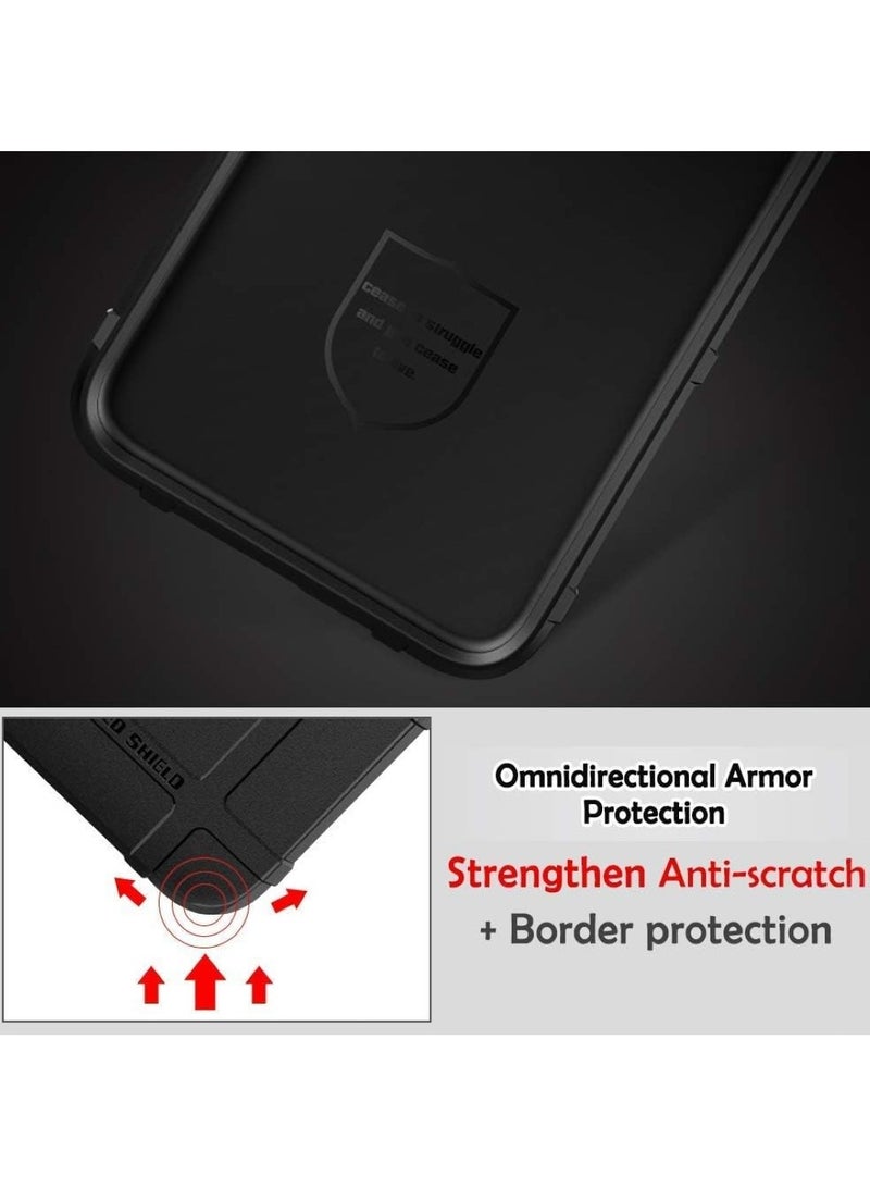 Generic - غطاء حماية Xiaomi Redmi Note 5 / Xiaomi Redmi Note 5 Pro، - غطاء حماية مصقول فائق النحافة مقاوم للصدمات - غطاء حماية مزدوج مضاد للانزلاق - أسود - Image 1