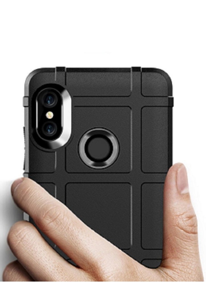 Generic - غطاء حماية Xiaomi Redmi Note 5 / Xiaomi Redmi Note 5 Pro، - غطاء حماية مصقول فائق النحافة مقاوم للصدمات - غطاء حماية مزدوج مضاد للانزلاق - أسود - Image 1