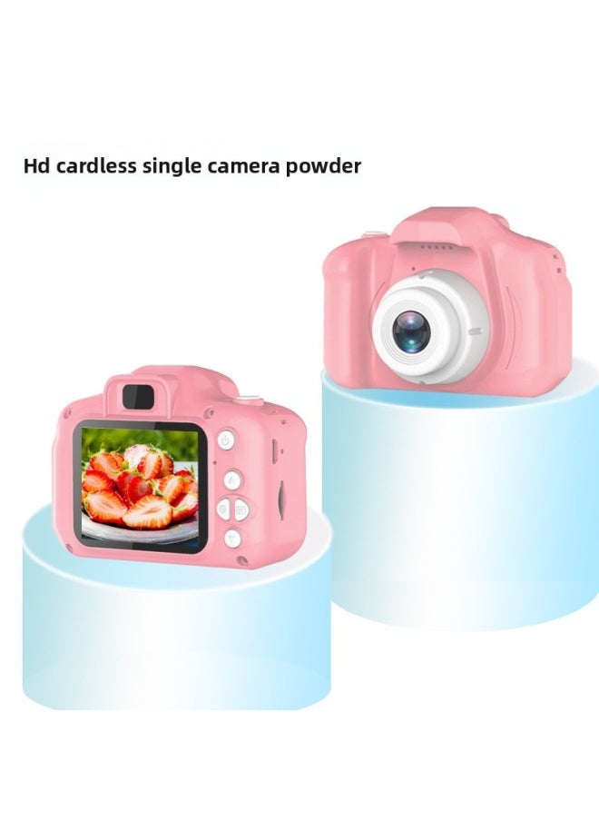 Generic Children's Camera HD SLR Micro Single Digital Camera Student Party Big Head Sticker Video Recorder Camera Toy-Body Color:X200 Single Photograph-HD Cardless Photograph 2000W Pixel-Pink  - Image 1