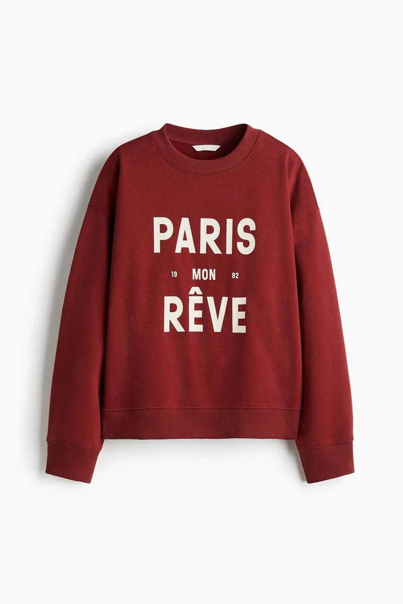 H&M Text-motif sweatshirt