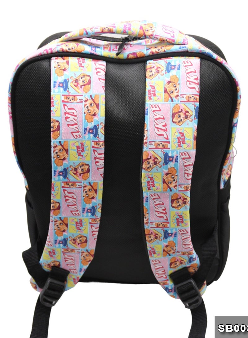 Gharibo Bags School backpack with lunchbag Size 17 model 33 Skye  - Image 5