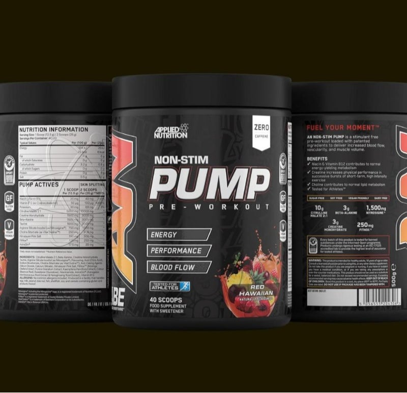 appliednutrition Applied Nutrition ABE Pump Non-Stim Pre-Workout Red Hawaiian 500g, 40 Servings - Image 4