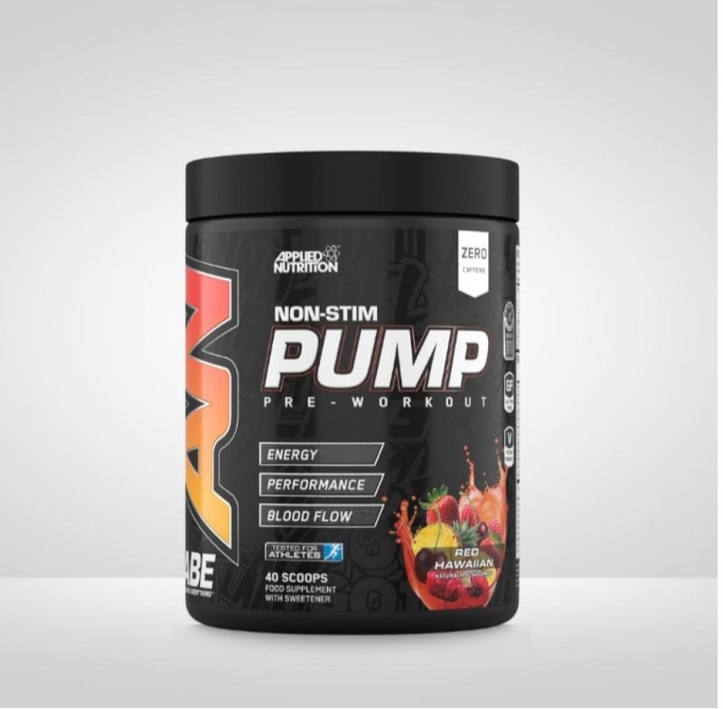appliednutrition Applied Nutrition ABE Pump Non-Stim Pre-Workout Red Hawaiian 500g, 40 Servings - Image 1