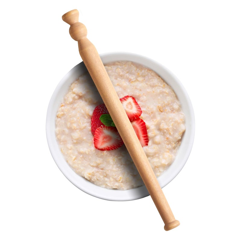 Muldale Wooden Porridge Spurtle - 11.5"" Oatmeal Spoon Scottish Stick Stirrer - Spurtles Kitchen Tools - Traditional Scottish Wooden Stirrers - Natural Sustainable Beechwood - Image 1
