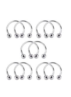 Generic BForbidden Body Jewelry Horseshoe Septum Rings Internally Threaded Small Nose Hoop Surgical Steel 1 piece  - Image 1