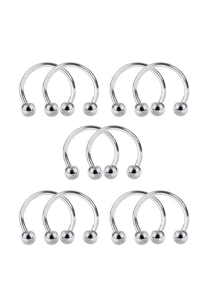 Generic BForbidden Body Jewelry Horseshoe Septum Rings Internally Threaded Small Nose Hoop Surgical Steel 1 piece  - Image 1