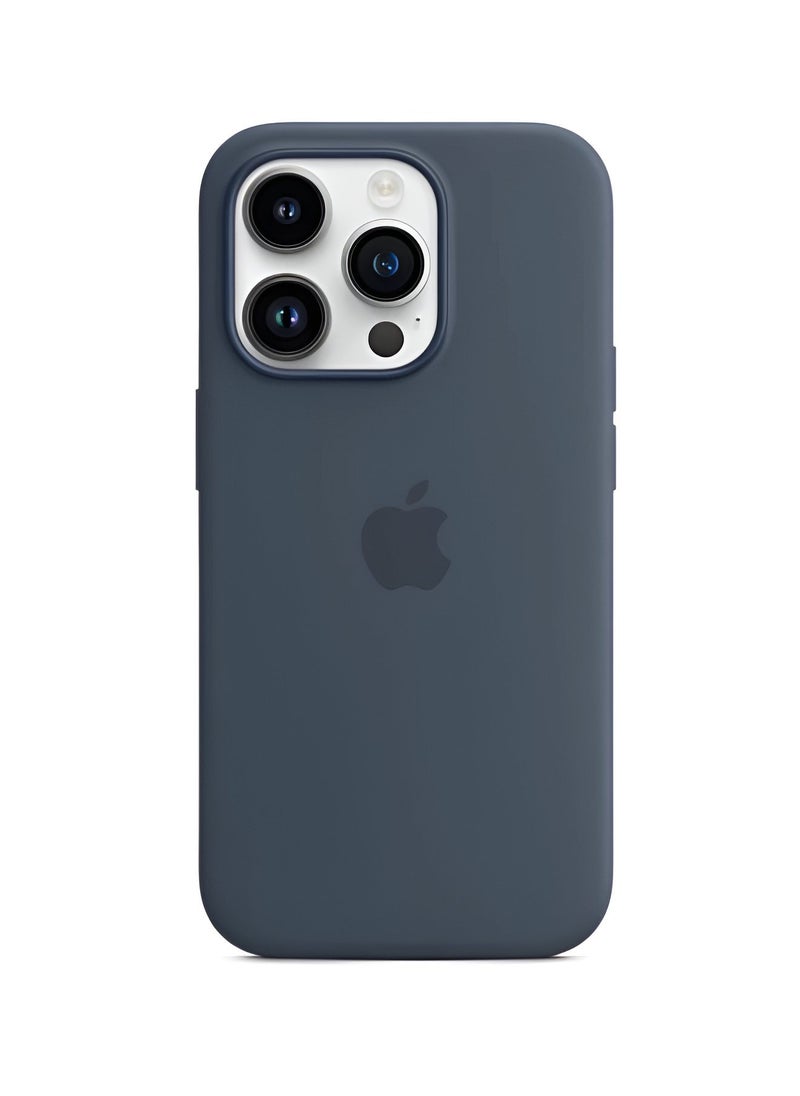 Apple Brand - غطاء سيليكون لهاتف ايفون 14 برو - مع دعم ماج سيف وحماية قوية - Image 1