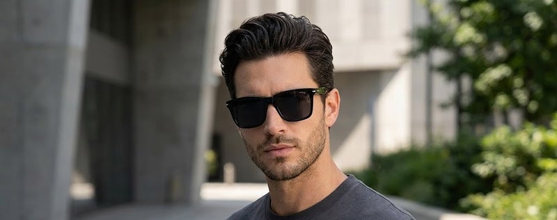 Police SPLN35 700P 53 Square Sunglasses For Men - Black Frame With Grey Lenses - Image 5