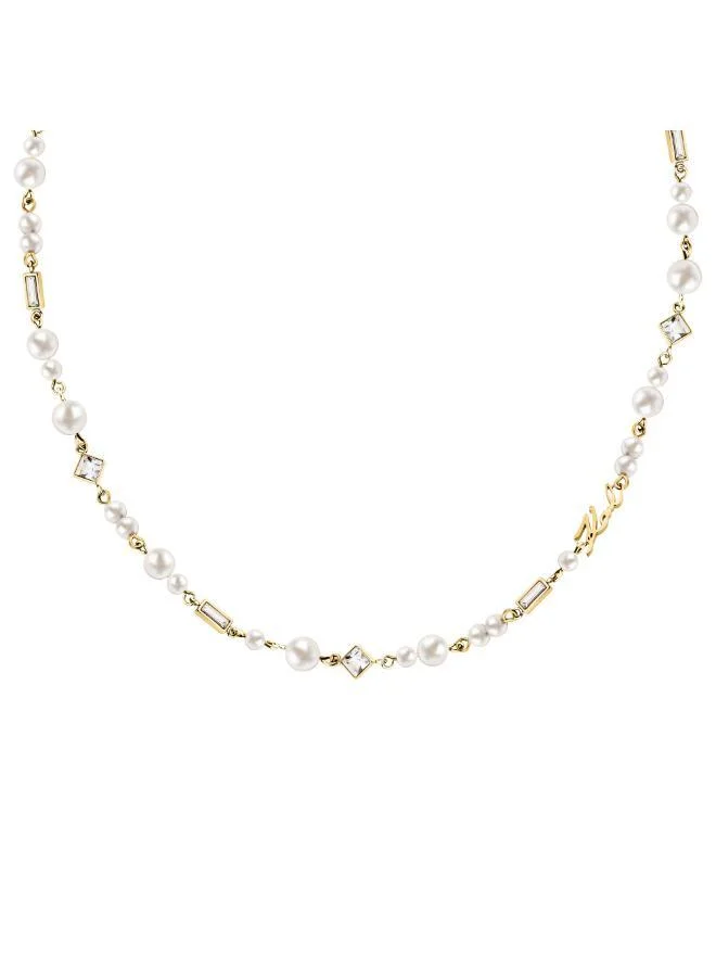 Karl Lagerfeld  Klayr17 Pearl Necklace for Women | Best Price UAE