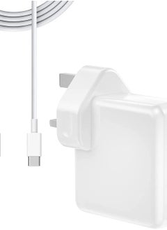61w USB-C Power Adapter Charger Apple Macbook Air/Pro/Retina Dell HP Asus USB-C Laptop Charger Tablet/Smartphone 6FT USB-C Cable Replacement for 61w/45w/30w Chargers