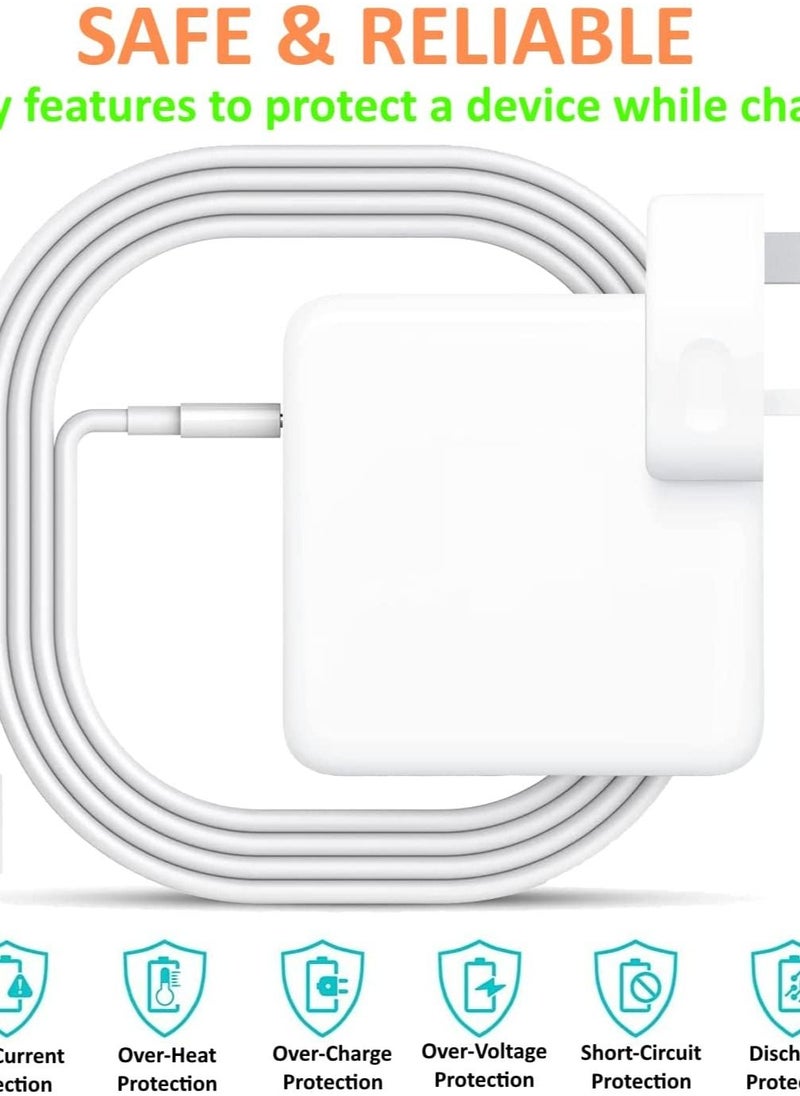 Generic - 61w USB-C Power Adapter Charger Apple Macbook Air/Pro/Retina Dell HP Asus USB-C Laptop Charger Tablet/Smartphone 6FT USB-C Cable Replacement for 61w/45w/30w Chargers - Image 1