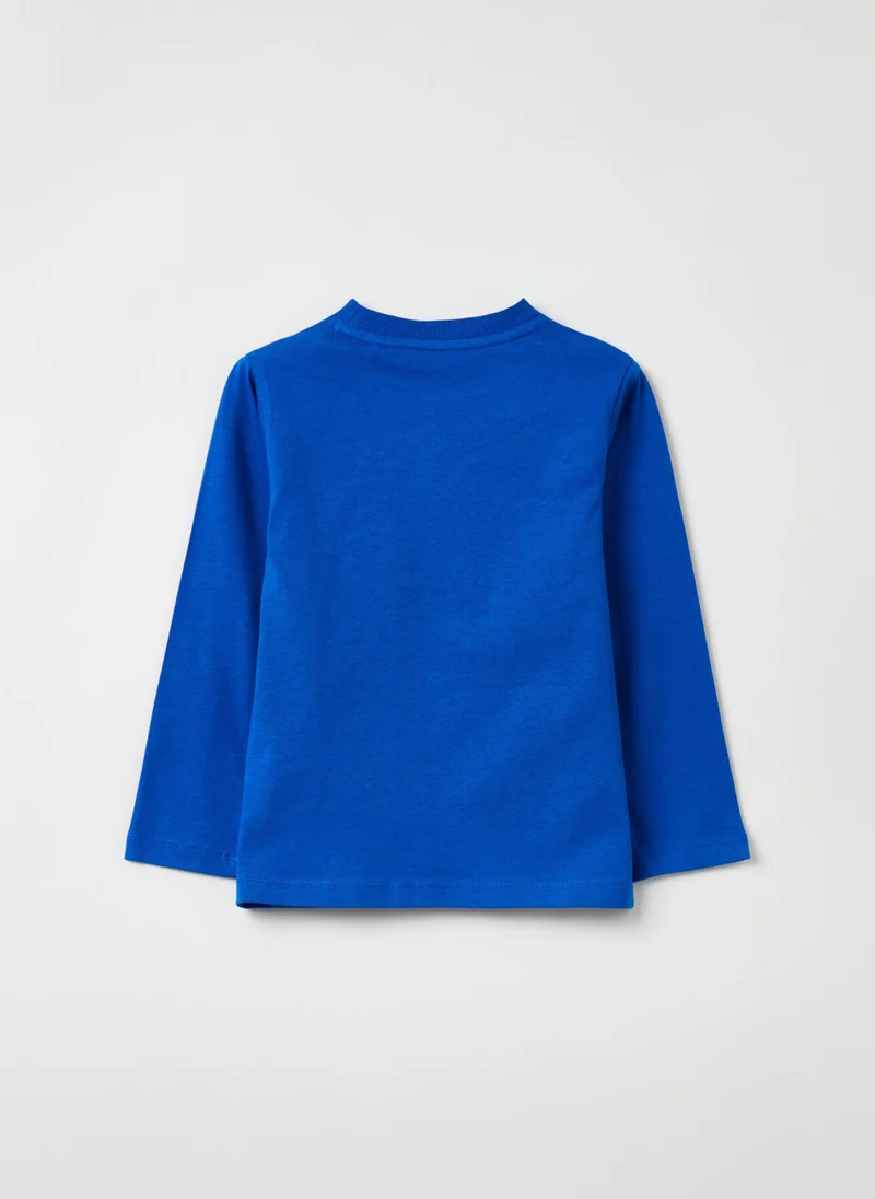 Ovs Long-Sleeved T-Shirt With Ball Print