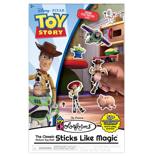 Colorforms Disney Toy Story Box Set Pieces Stick Like Magic Scenes and Pieces for Storytelling Play Ages 3 - Image 1