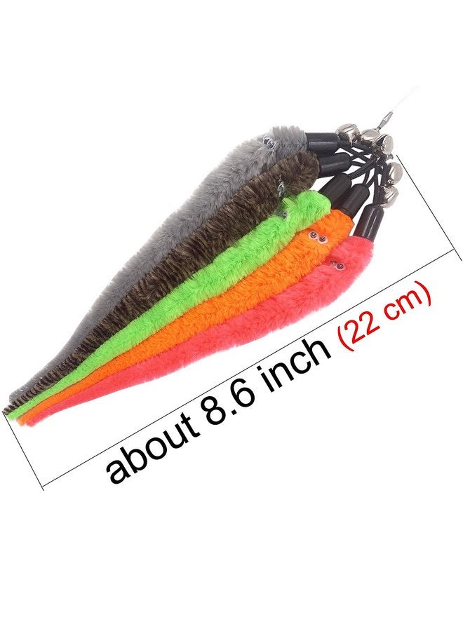 TIENAILING Cat Worm Toy Refills Cat Wand Replacement Worms, 12 PCS Cat Worms Refill, Cat Wand Attachments Worm for Cat Toys - Image 5