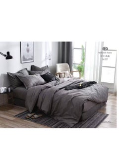 4-Piece Single Size Duvet Cover Set – cotton Bedding Set with Duvet Cover, Fitted Sheet, and 2 Pillowcases -160x210